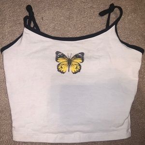 super cute butterfly tank top
